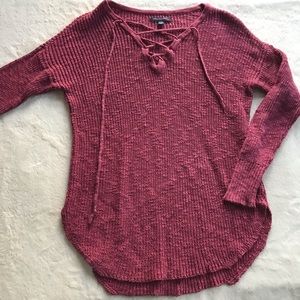American eagle maroon sweater